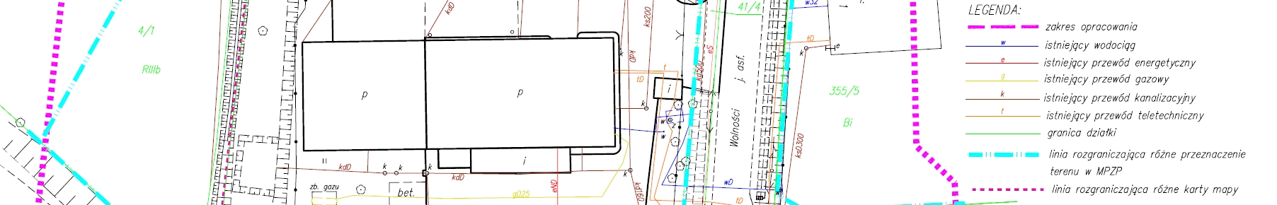 mapa projektowa